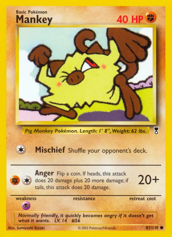 Carte Pokémon Férosinge — Legendary Collection