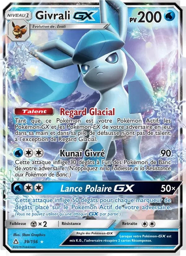Carte Pokémon Givrali GX — Ultra-Prisme