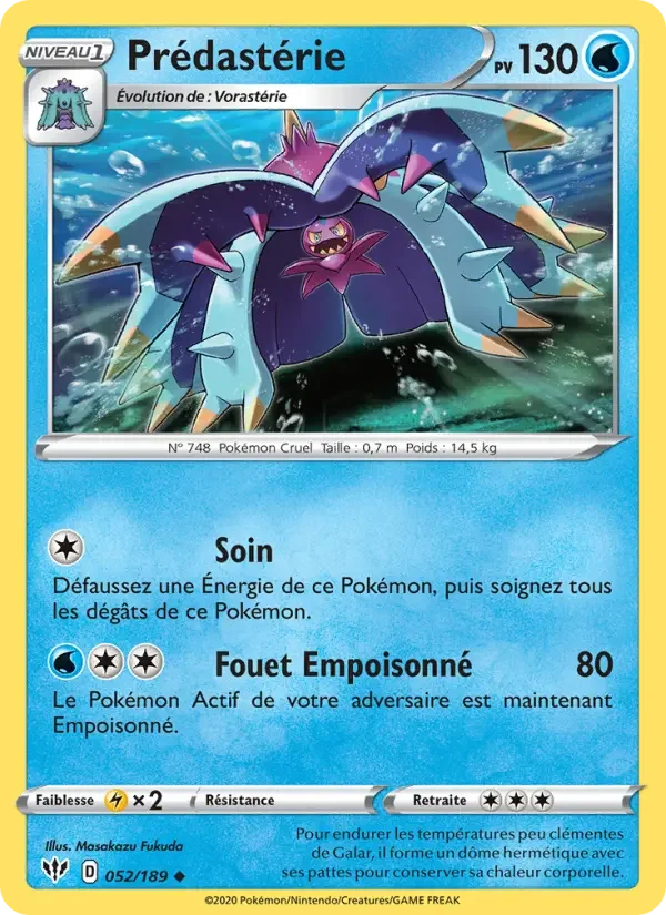 Carte Pokémon Prédastérie — Ténèbres Embrasées
