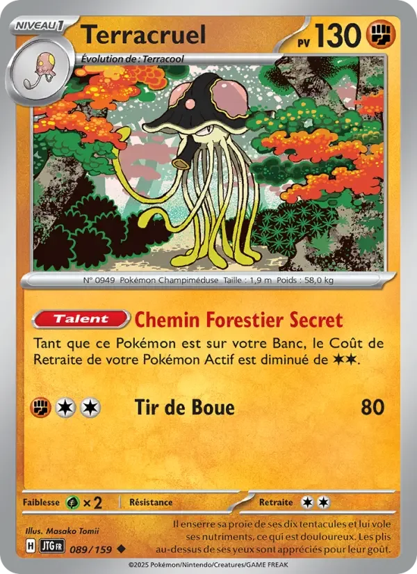 Carte Pokémon Terracruel — Aventures Ensemble