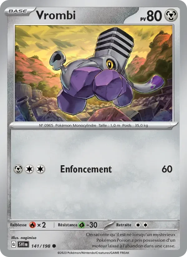 Carte Pokémon Vrombi — Écarlate et Violet