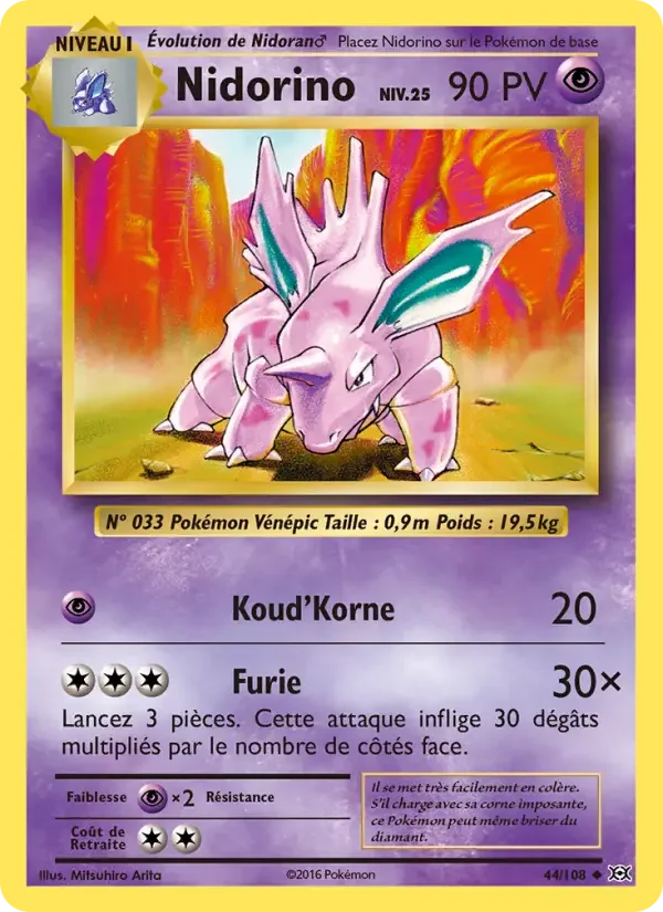 Carte Nidorino