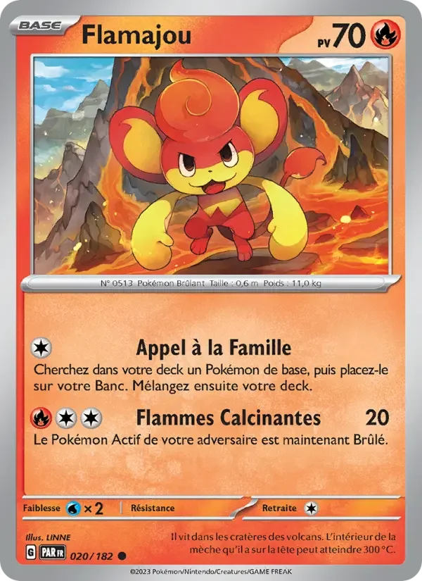 Carte Pokémon Flamajou — Faille Paradoxe