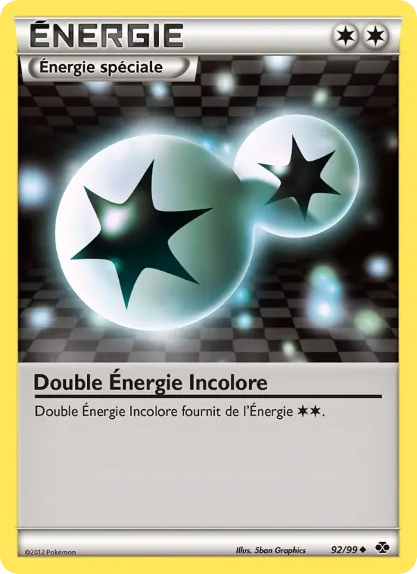 Carte Double Énergie Incolore