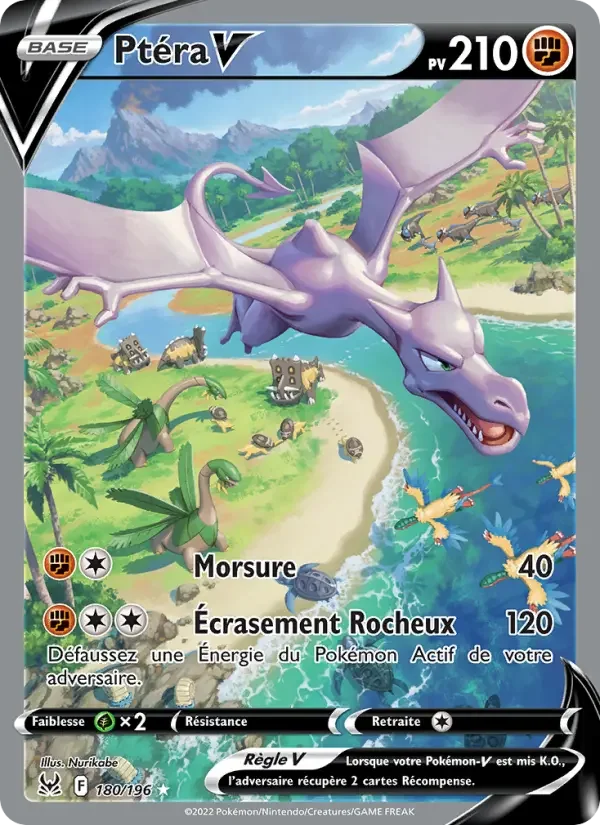 Carte Pokémon Ptéra V — Origine Perdue