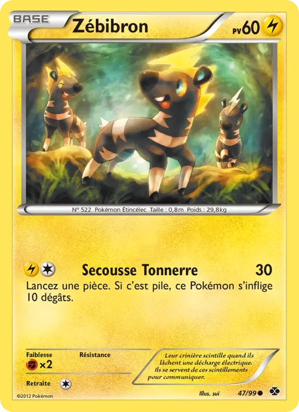 Carte Pokémon Zébibron — Destinées Futures
