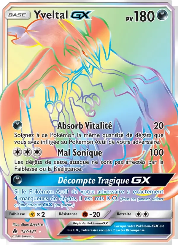 Carte Yveltal GX