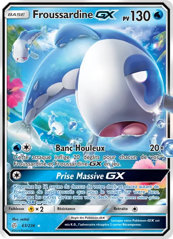 Carte Pokémon Froussardine GX — Éclipse Cosmique