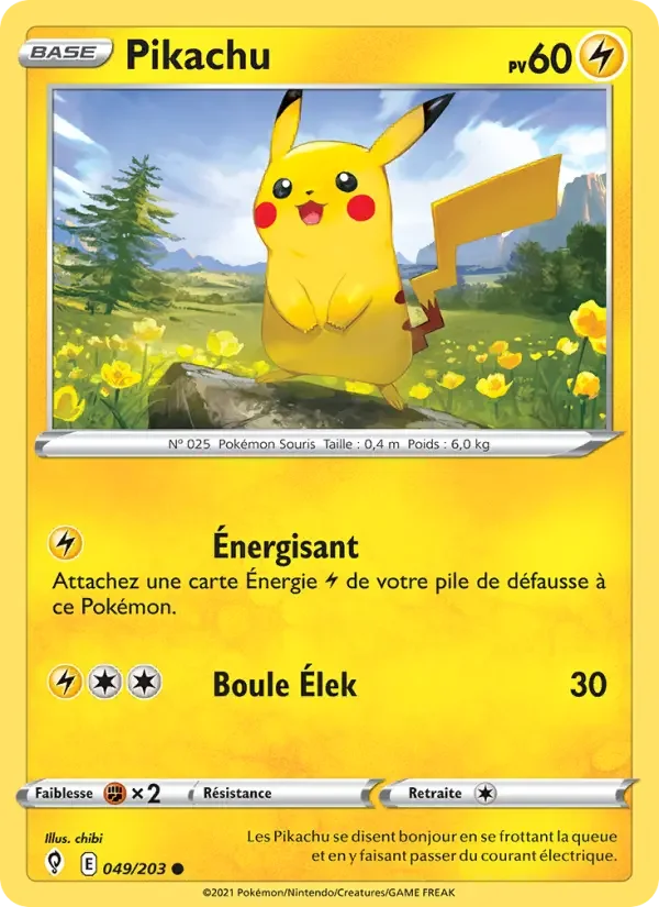Carte Pokémon Pikachu — Évolution Céleste