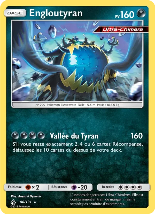 Carte Pokémon Engloutyran — Lumière Interdite
