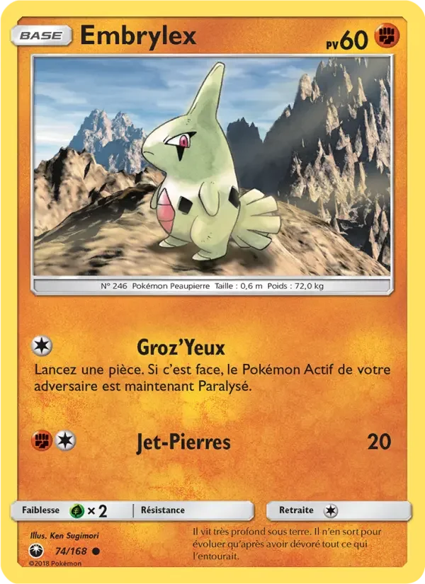 Carte Pokémon Embrylex — Tempête Céleste