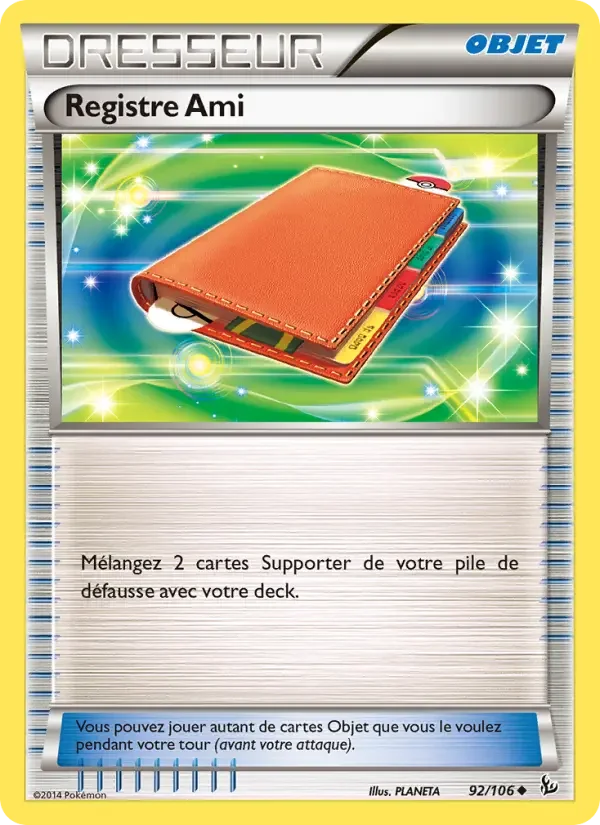Carte Registre Ami