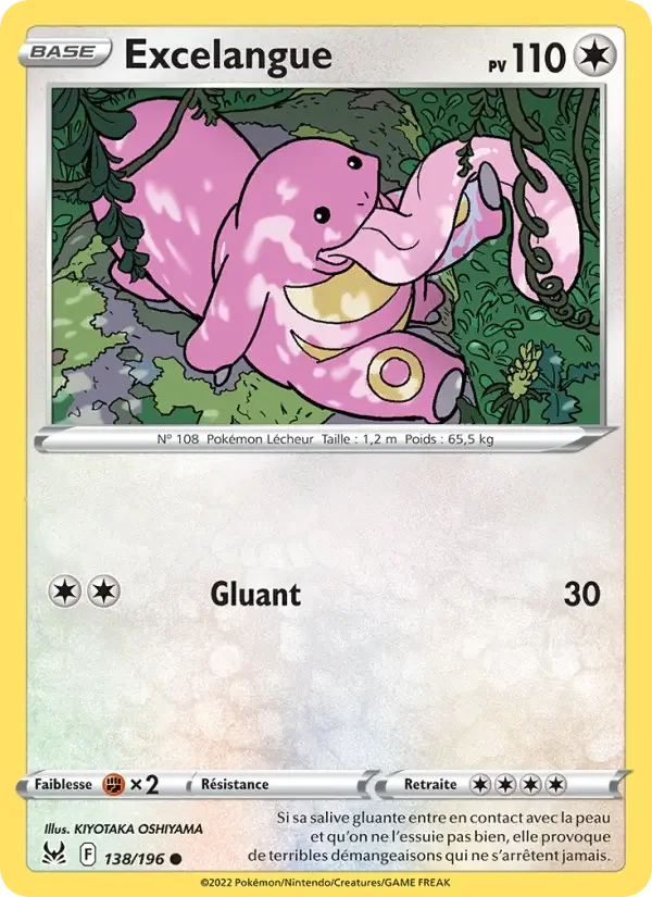Carte Pokémon Excelangue — Origine Perdue