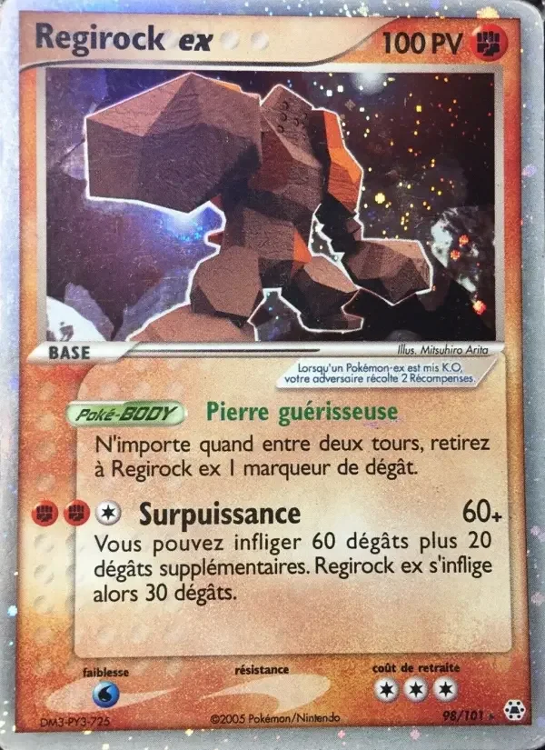 Carte Pokémon Regirock ex — Légendes Oubliées