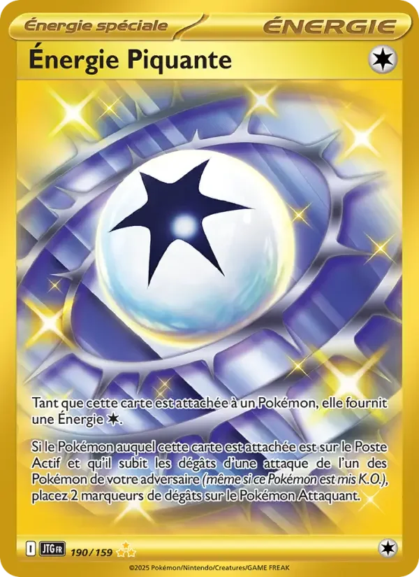 Carte Pokémon Énergie Piquante — Aventures Ensemble