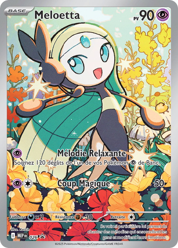 Carte Pokémon Meloetta — Promos Méga-Évolution