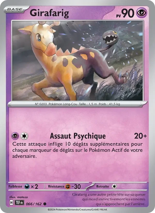 Carte Pokémon Girafarig — Forces Temporelles