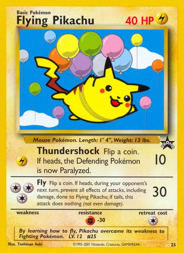 Carte Pokémon Pikachu volant — Promos Wizards