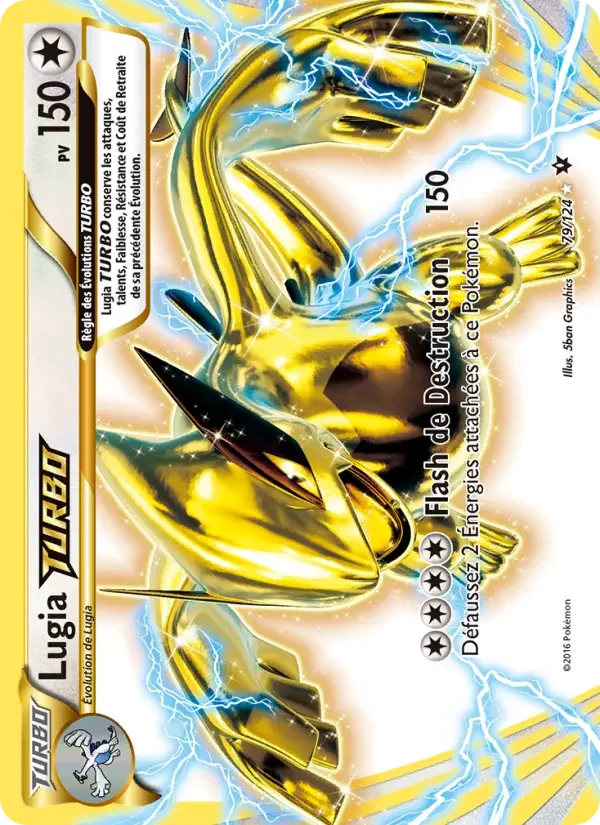 Carte Pokémon Lugia TURBO — Impact des Destins