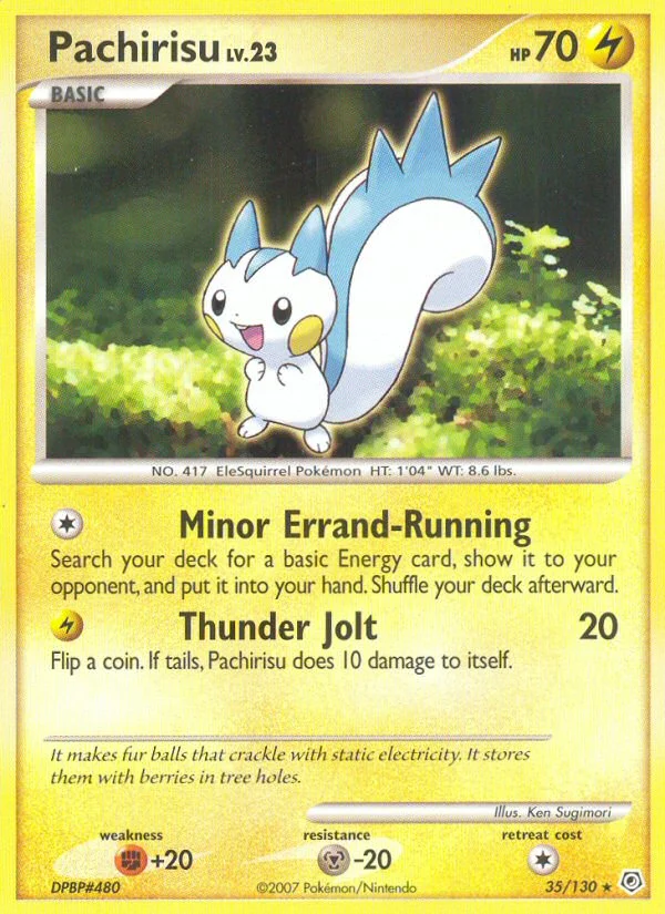 Carte Pokémon Pachirisu — Diamant & Perle