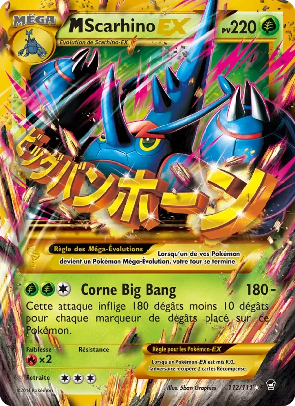 Carte Pokémon M-Scarhino EX — Poings Furieux
