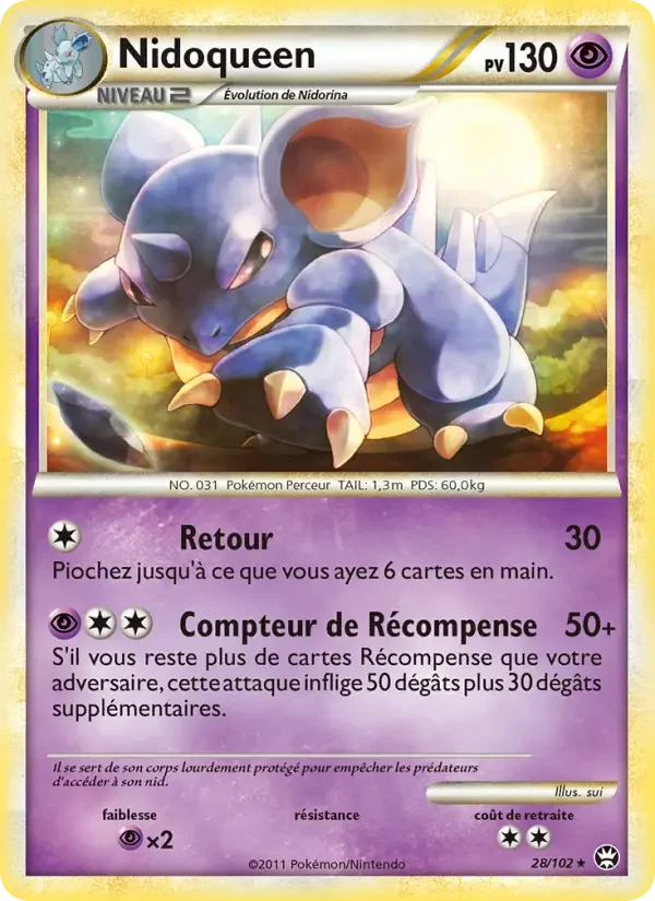 Carte Pokémon Nidoqueen — Triomphe