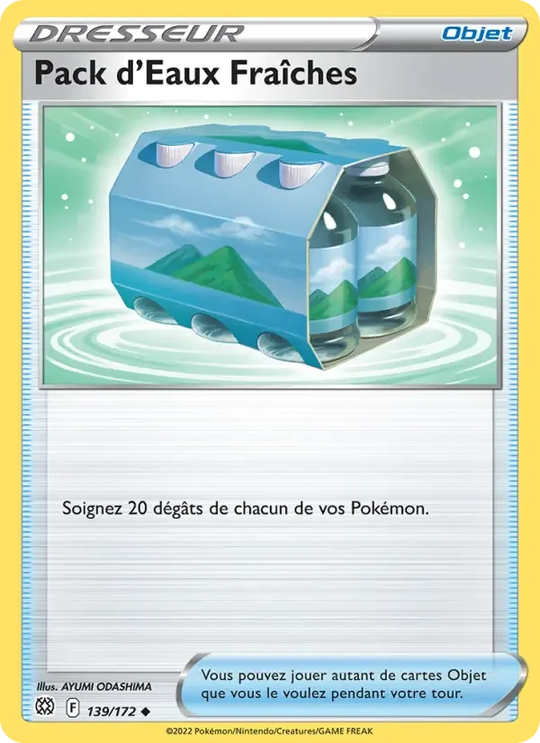 Carte Pack d'Eaux Fraîches