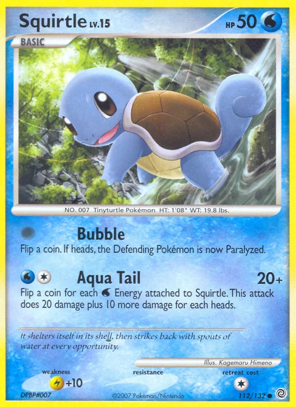 Carte Pokémon Carapuce — Merveilles Secrètes