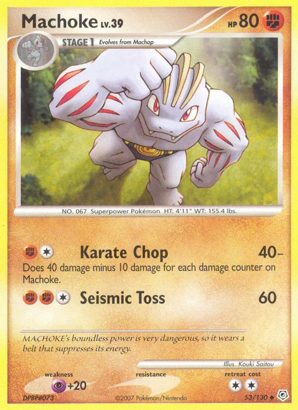 Carte Pokémon Machopeur — Diamant & Perle