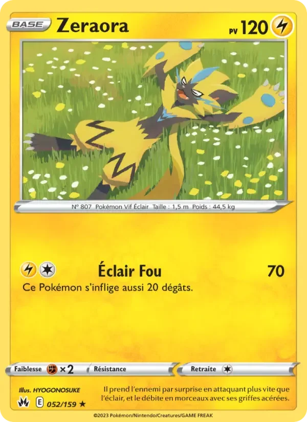 Carte Pokémon Zeraora — Zénith Suprême