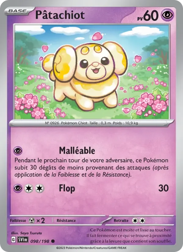 Carte Pokémon Pâtachiot — Écarlate et Violet