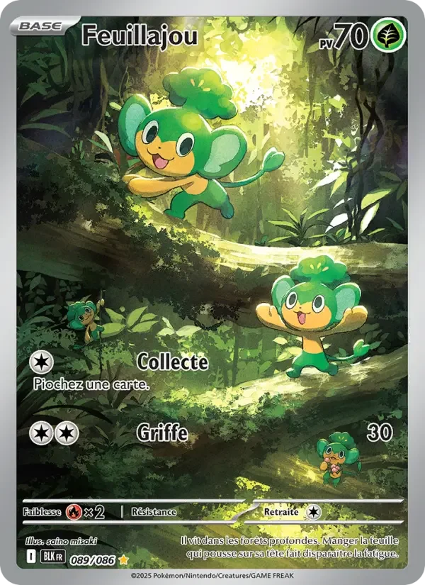 Carte Pokémon Feuillajou — Foudre Noire