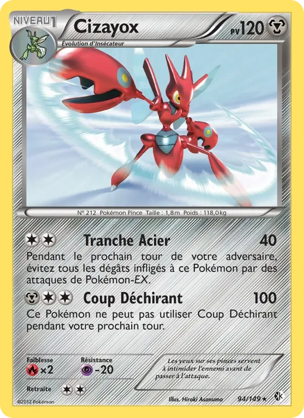 Carte Pokémon Cizayox — Frontières Franchies