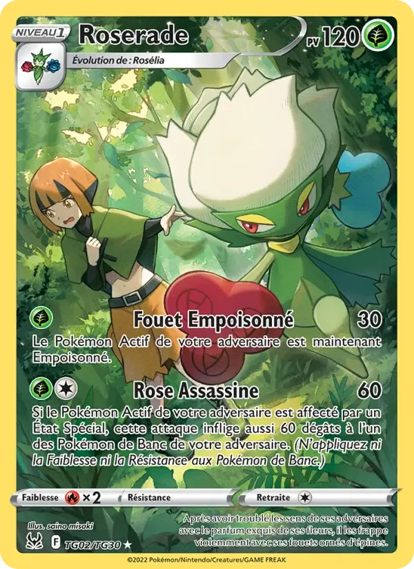 Carte Pokémon Roserade — Origine Perdue