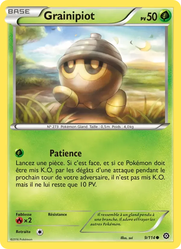 Carte Pokémon Grainipiot — Offensive Vapeur