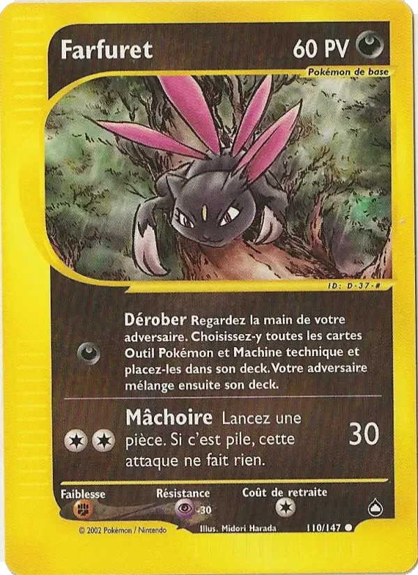 Carte Pokémon Farfuret — Aquapolis