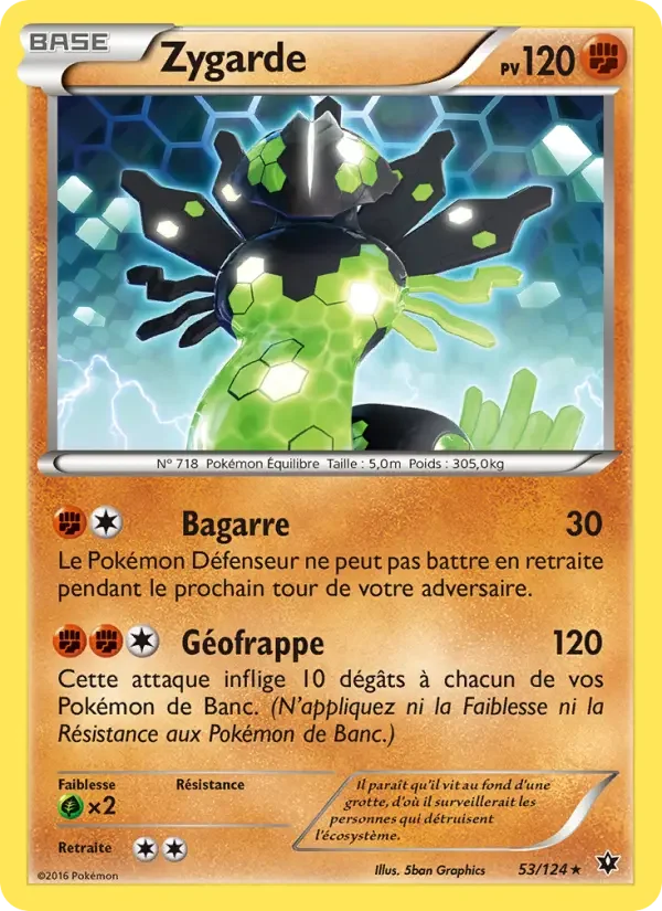 Carte Pokémon Zygarde — Impact des Destins
