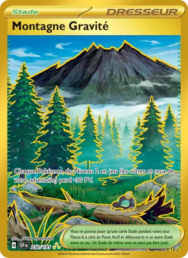 Carte Montagne Gravité