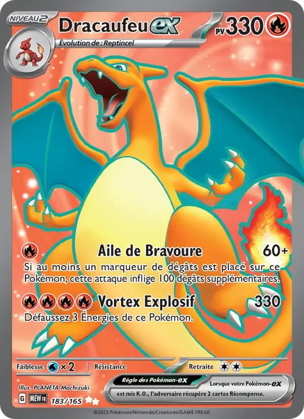 Carte Pokémon Dracaufeu-ex — Pokémon 151