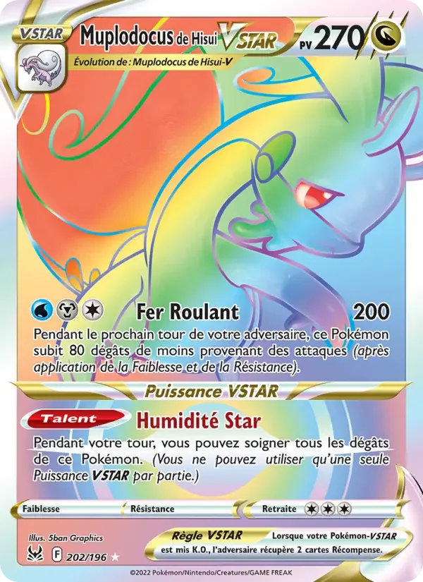 Carte Muplodocus de Hisui VSTAR
