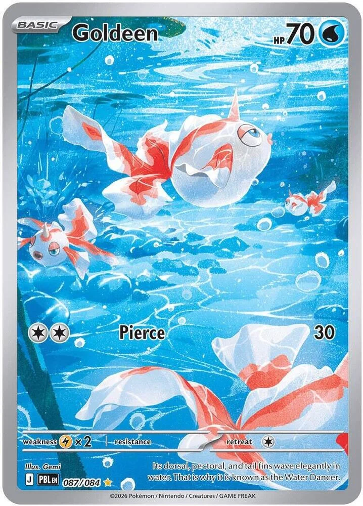 Carte Pokémon Goldeen — Nuit Noire