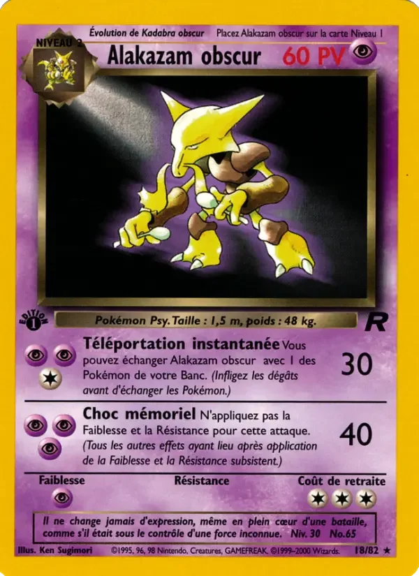 Carte Alakazam obscur
