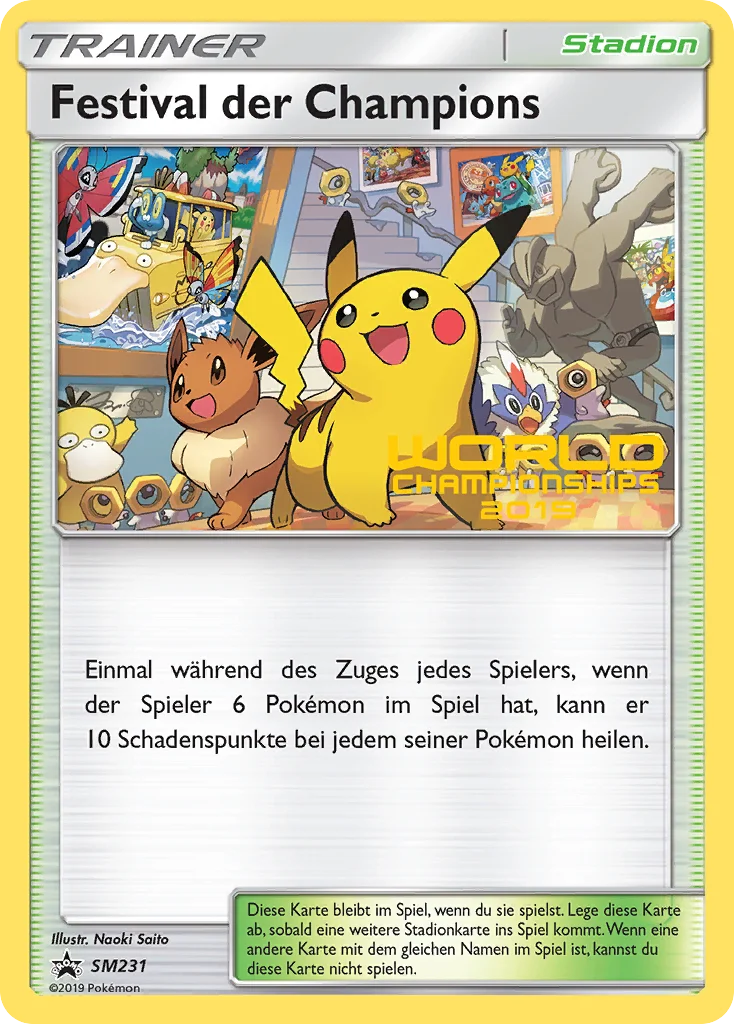 Carte Pokémon Festival des Champions — Promos Soleil et Lune