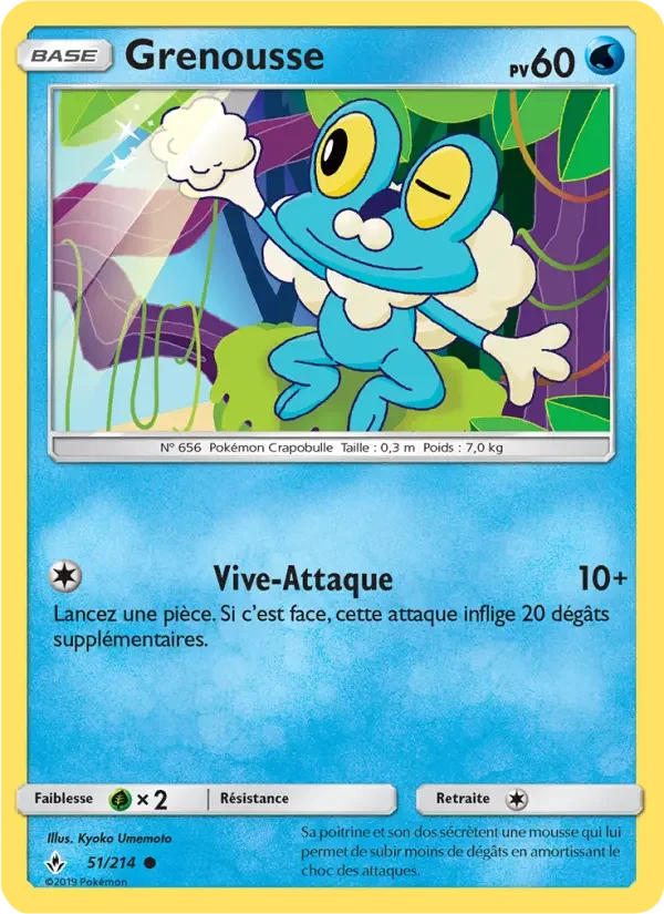 Carte Pokémon Grenousse — Alliance Infaillible
