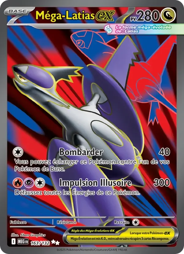 Carte Pokémon Méga-Latias-ex — Méga-Évolution