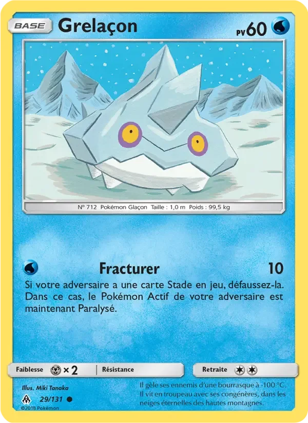 Carte Pokémon Grelaçon — Lumière Interdite