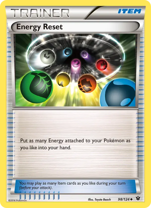 Carte Pokémon Energy Reset — Promos X&Y