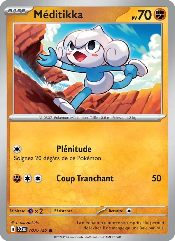 Carte Pokémon Méditikka — Couronne Stellaire
