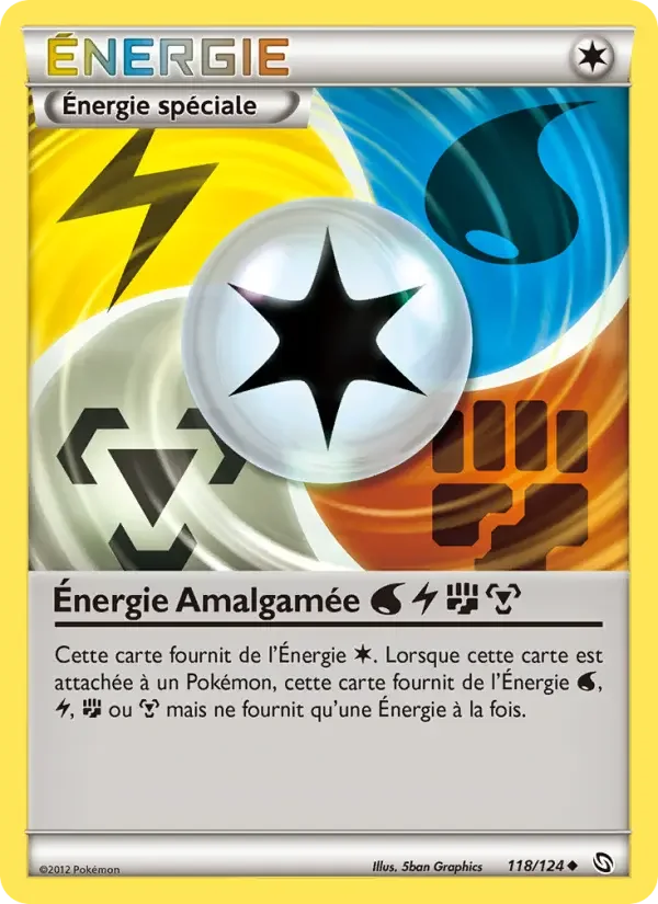Carte Énergie Amalgamée WaterLightningFightingMetal