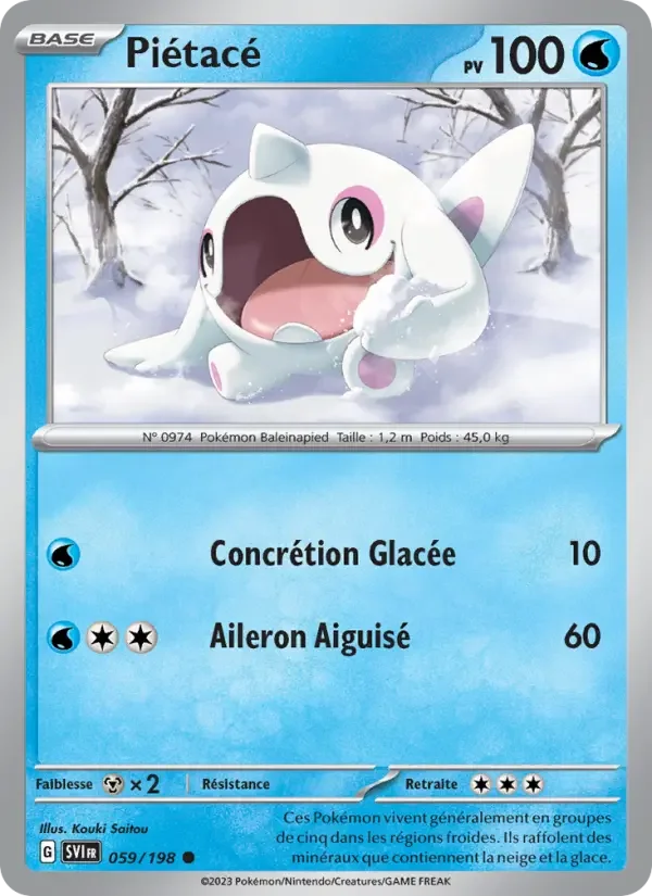 Carte Pokémon Piétacé — Écarlate et Violet